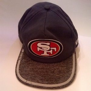 SF 49ers New Era 9 Fifthty  Adj Classic Gray FOOTBALL FALL CHRISTMAS SEASON HAT